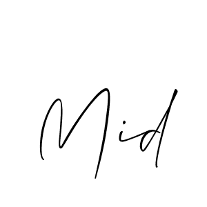 You should practise on your own different ways (Allison_Script) to write your name (Mid) in signature. don't let someone else do it for you. Mid signature style 2 images and pictures png