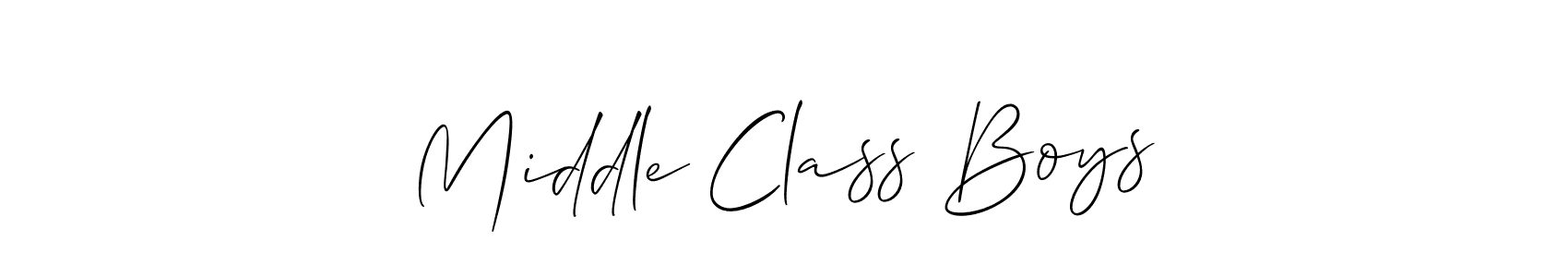 Check out images of Autograph of Middle Class Boys name. Actor Middle Class Boys Signature Style. Allison_Script is a professional sign style online. Middle Class Boys signature style 2 images and pictures png