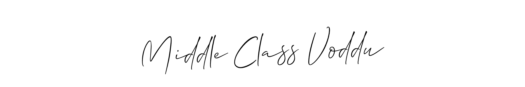 if you are searching for the best signature style for your name Middle Class Voddu. so please give up your signature search. here we have designed multiple signature styles  using Allison_Script. Middle Class Voddu signature style 2 images and pictures png