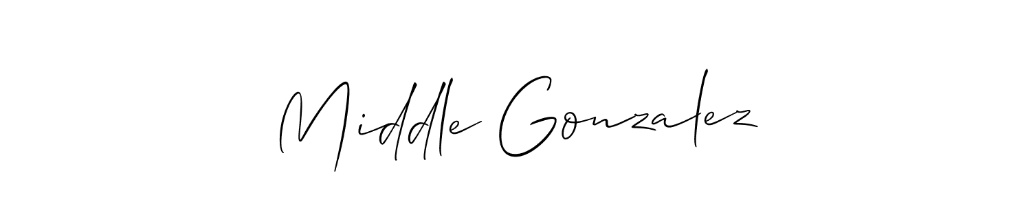 Once you've used our free online signature maker to create your best signature Allison_Script style, it's time to enjoy all of the benefits that Middle Gonzalez name signing documents. Middle Gonzalez signature style 2 images and pictures png