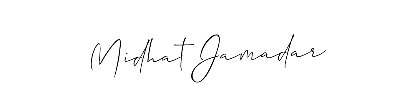 Make a beautiful signature design for name Midhat Jamadar. Use this online signature maker to create a handwritten signature for free. Midhat Jamadar signature style 2 images and pictures png