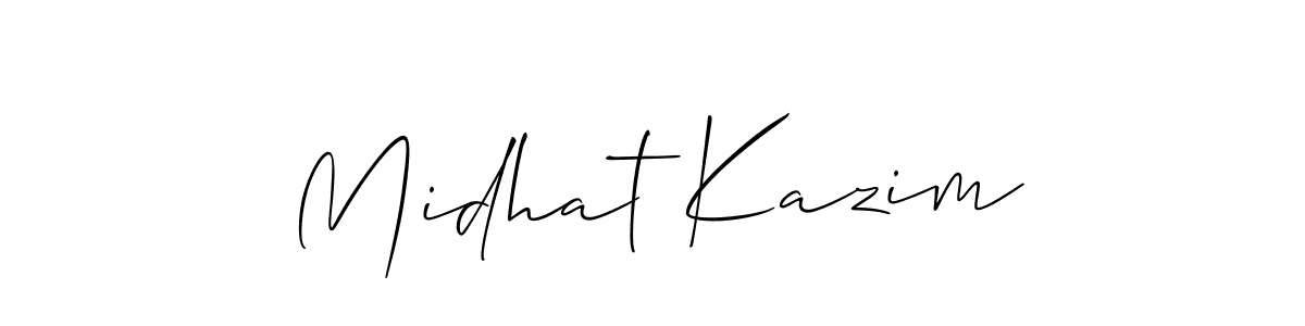 Make a beautiful signature design for name Midhat Kazim. Use this online signature maker to create a handwritten signature for free. Midhat Kazim signature style 2 images and pictures png