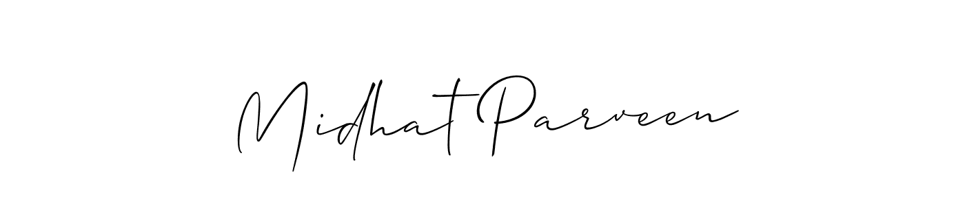 How to Draw Midhat Parveen signature style? Allison_Script is a latest design signature styles for name Midhat Parveen. Midhat Parveen signature style 2 images and pictures png
