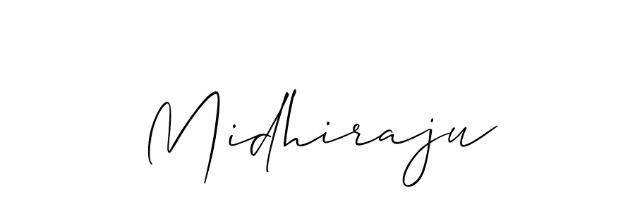 You should practise on your own different ways (Allison_Script) to write your name (Midhiraju) in signature. don't let someone else do it for you. Midhiraju signature style 2 images and pictures png