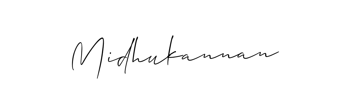 The best way (Allison_Script) to make a short signature is to pick only two or three words in your name. The name Midhukannan include a total of six letters. For converting this name. Midhukannan signature style 2 images and pictures png
