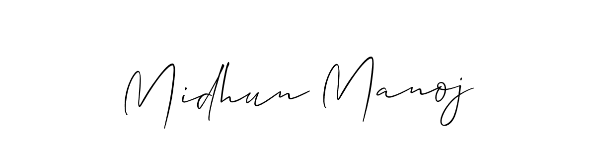 You can use this online signature creator to create a handwritten signature for the name Midhun Manoj. This is the best online autograph maker. Midhun Manoj signature style 2 images and pictures png