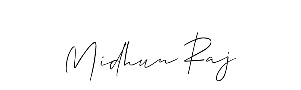 Similarly Allison_Script is the best handwritten signature design. Signature creator online .You can use it as an online autograph creator for name Midhun Raj. Midhun Raj signature style 2 images and pictures png