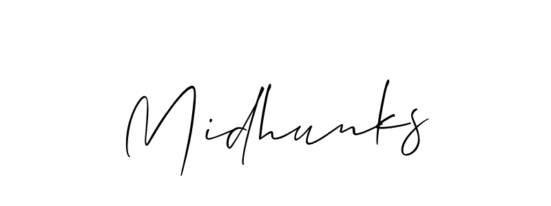 Best and Professional Signature Style for Midhunks. Allison_Script Best Signature Style Collection. Midhunks signature style 2 images and pictures png