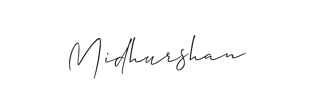 Make a beautiful signature design for name Midhurshan. Use this online signature maker to create a handwritten signature for free. Midhurshan signature style 2 images and pictures png