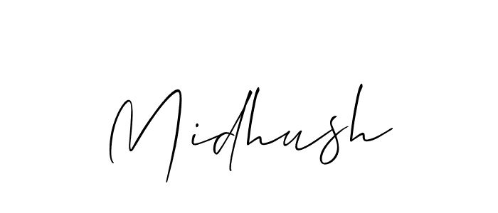 Check out images of Autograph of Midhush name. Actor Midhush Signature Style. Allison_Script is a professional sign style online. Midhush signature style 2 images and pictures png