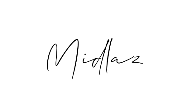 Once you've used our free online signature maker to create your best signature Allison_Script style, it's time to enjoy all of the benefits that Midlaz name signing documents. Midlaz signature style 2 images and pictures png