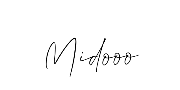 Design your own signature with our free online signature maker. With this signature software, you can create a handwritten (Allison_Script) signature for name Midooo. Midooo signature style 2 images and pictures png