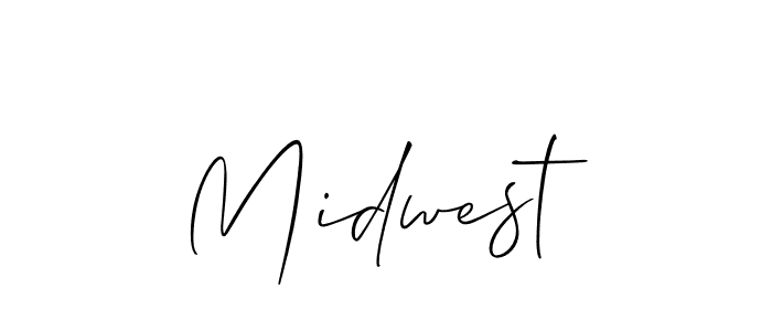 Make a beautiful signature design for name Midwest. With this signature (Allison_Script) style, you can create a handwritten signature for free. Midwest signature style 2 images and pictures png