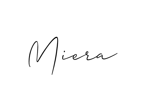 How to make Miera name signature. Use Allison_Script style for creating short signs online. This is the latest handwritten sign. Miera signature style 2 images and pictures png
