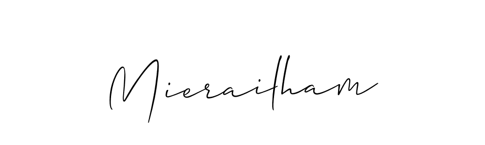 You should practise on your own different ways (Allison_Script) to write your name (Mierailham) in signature. don't let someone else do it for you. Mierailham signature style 2 images and pictures png
