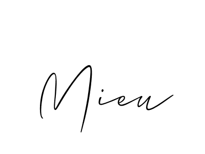 Once you've used our free online signature maker to create your best signature Allison_Script style, it's time to enjoy all of the benefits that Mieu name signing documents. Mieu signature style 2 images and pictures png