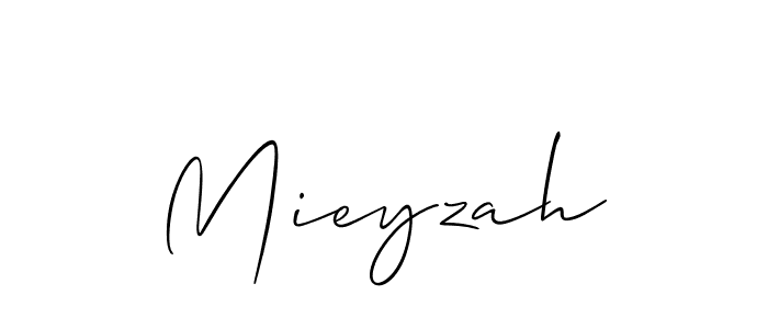 You should practise on your own different ways (Allison_Script) to write your name (Mieyzah) in signature. don't let someone else do it for you. Mieyzah signature style 2 images and pictures png