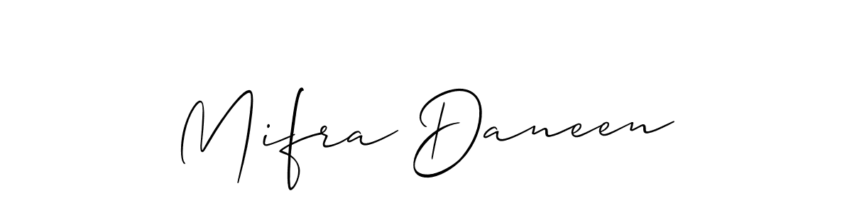 Make a beautiful signature design for name Mifra Daneen. Use this online signature maker to create a handwritten signature for free. Mifra Daneen signature style 2 images and pictures png