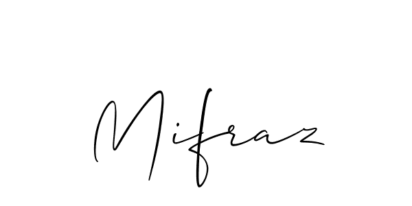 How to Draw Mifraz signature style? Allison_Script is a latest design signature styles for name Mifraz. Mifraz signature style 2 images and pictures png