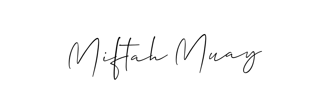 Make a beautiful signature design for name Miftah Muay. Use this online signature maker to create a handwritten signature for free. Miftah Muay signature style 2 images and pictures png