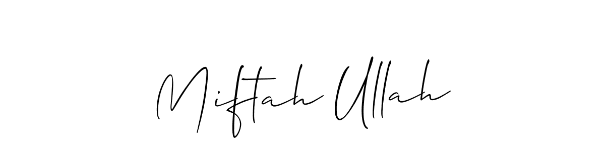 This is the best signature style for the Miftah Ullah name. Also you like these signature font (Allison_Script). Mix name signature. Miftah Ullah signature style 2 images and pictures png