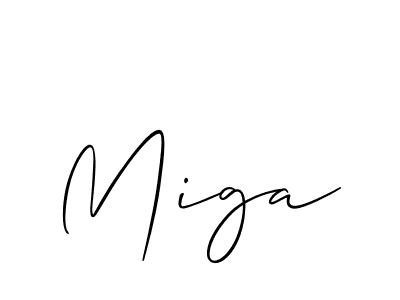 Make a beautiful signature design for name Miga. Use this online signature maker to create a handwritten signature for free. Miga signature style 2 images and pictures png