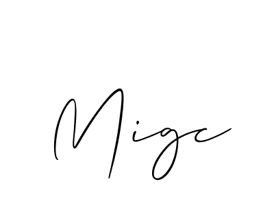 Best and Professional Signature Style for Migc. Allison_Script Best Signature Style Collection. Migc signature style 2 images and pictures png