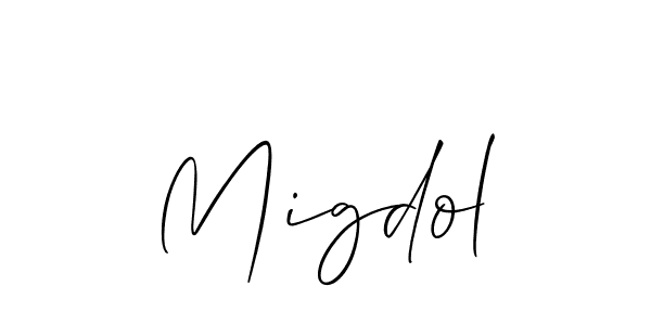 This is the best signature style for the Migdol name. Also you like these signature font (Allison_Script). Mix name signature. Migdol signature style 2 images and pictures png