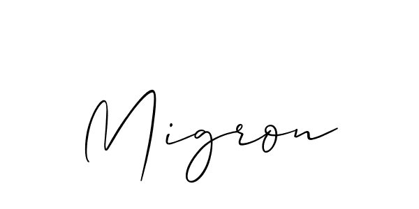 Make a short Migron signature style. Manage your documents anywhere anytime using Allison_Script. Create and add eSignatures, submit forms, share and send files easily. Migron signature style 2 images and pictures png