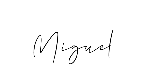 if you are searching for the best signature style for your name Miguel. so please give up your signature search. here we have designed multiple signature styles  using Allison_Script. Miguel signature style 2 images and pictures png