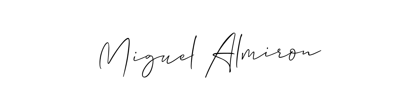 Make a beautiful signature design for name Miguel Almiron. Use this online signature maker to create a handwritten signature for free. Miguel Almiron signature style 2 images and pictures png