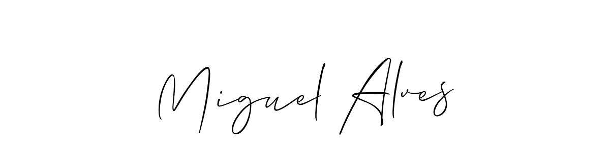 Make a beautiful signature design for name Miguel Alves. Use this online signature maker to create a handwritten signature for free. Miguel Alves signature style 2 images and pictures png