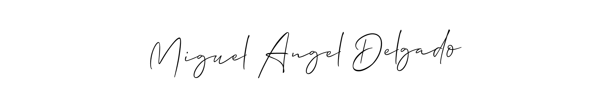 How to make Miguel Angel Delgado name signature. Use Allison_Script style for creating short signs online. This is the latest handwritten sign. Miguel Angel Delgado signature style 2 images and pictures png