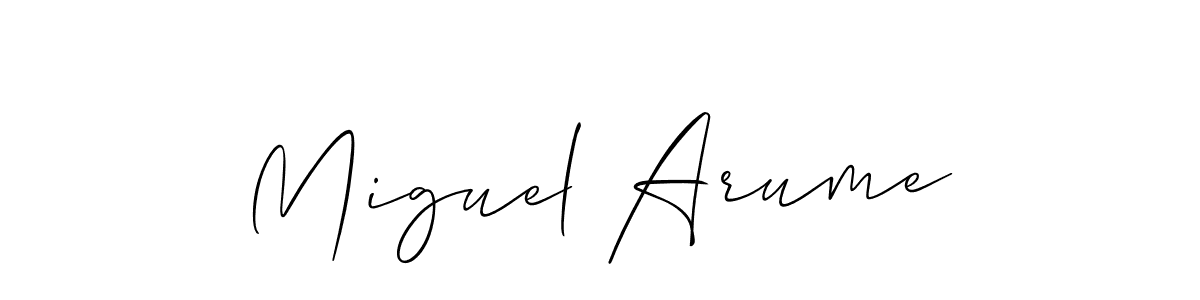 if you are searching for the best signature style for your name Miguel Arume. so please give up your signature search. here we have designed multiple signature styles  using Allison_Script. Miguel Arume signature style 2 images and pictures png