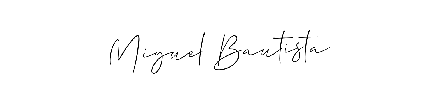 How to Draw Miguel Bautista signature style? Allison_Script is a latest design signature styles for name Miguel Bautista. Miguel Bautista signature style 2 images and pictures png