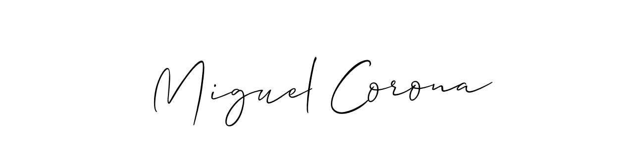 Once you've used our free online signature maker to create your best signature Allison_Script style, it's time to enjoy all of the benefits that Miguel Corona name signing documents. Miguel Corona signature style 2 images and pictures png