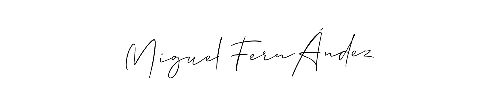 How to Draw Miguel FernÁndez signature style? Allison_Script is a latest design signature styles for name Miguel FernÁndez. Miguel FernÁndez signature style 2 images and pictures png