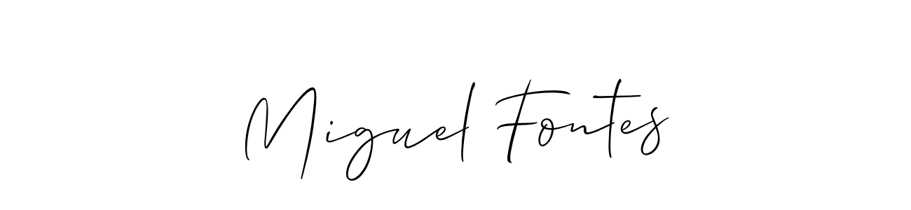 Check out images of Autograph of Miguel Fontes name. Actor Miguel Fontes Signature Style. Allison_Script is a professional sign style online. Miguel Fontes signature style 2 images and pictures png