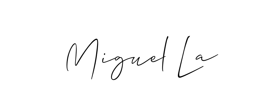 Here are the top 10 professional signature styles for the name Miguel La. These are the best autograph styles you can use for your name. Miguel La signature style 2 images and pictures png