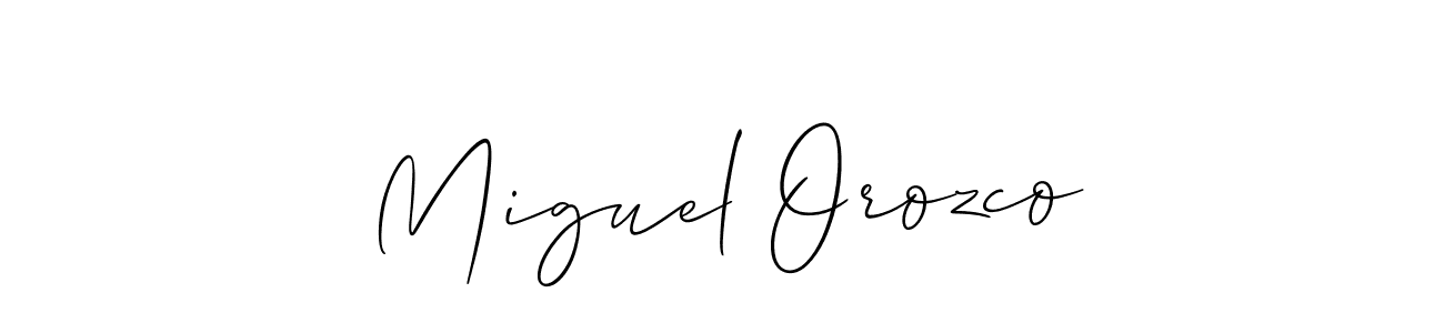 Also we have Miguel Orozco name is the best signature style. Create professional handwritten signature collection using Allison_Script autograph style. Miguel Orozco signature style 2 images and pictures png