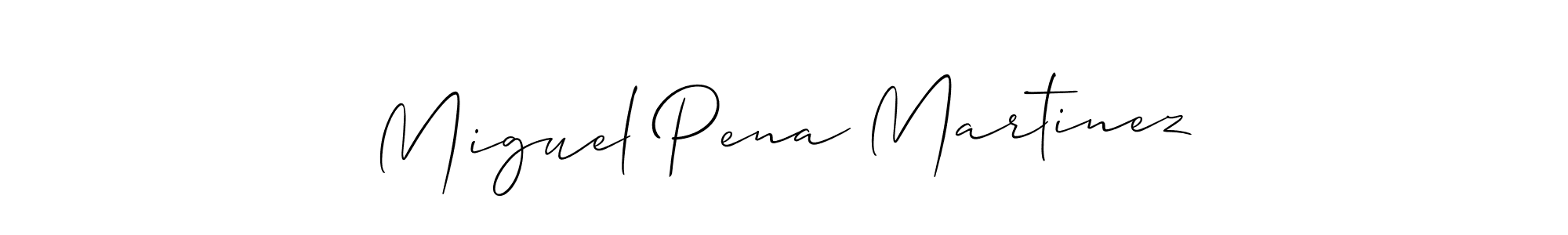 How to Draw Miguel Pena Martinez signature style? Allison_Script is a latest design signature styles for name Miguel Pena Martinez. Miguel Pena Martinez signature style 2 images and pictures png