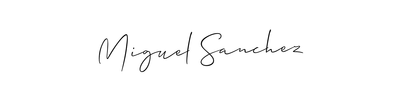 Check out images of Autograph of Miguel Sanchez name. Actor Miguel Sanchez Signature Style. Allison_Script is a professional sign style online. Miguel Sanchez signature style 2 images and pictures png