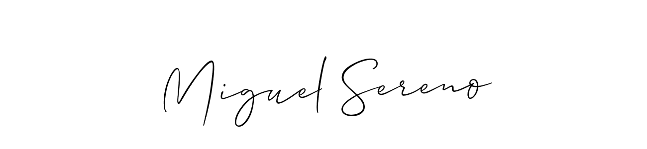 Best and Professional Signature Style for Miguel Sereno. Allison_Script Best Signature Style Collection. Miguel Sereno signature style 2 images and pictures png