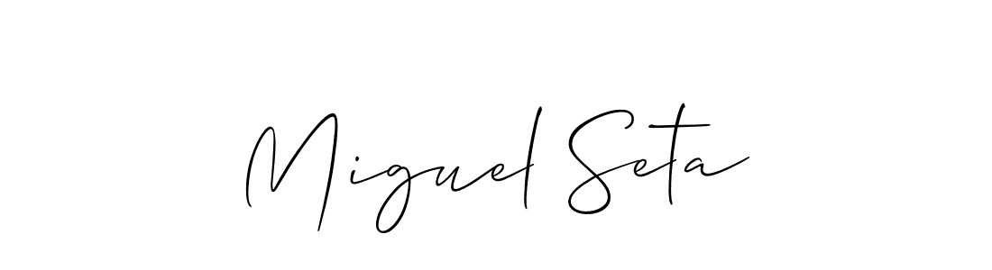 You can use this online signature creator to create a handwritten signature for the name Miguel Seta. This is the best online autograph maker. Miguel Seta signature style 2 images and pictures png