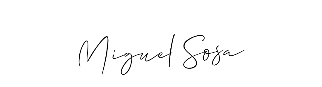 Make a beautiful signature design for name Miguel Sosa. Use this online signature maker to create a handwritten signature for free. Miguel Sosa signature style 2 images and pictures png