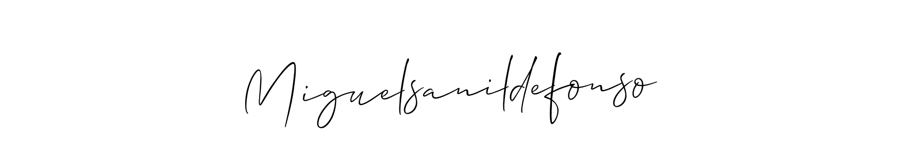 Make a beautiful signature design for name Miguelsanildefonso. Use this online signature maker to create a handwritten signature for free. Miguelsanildefonso signature style 2 images and pictures png