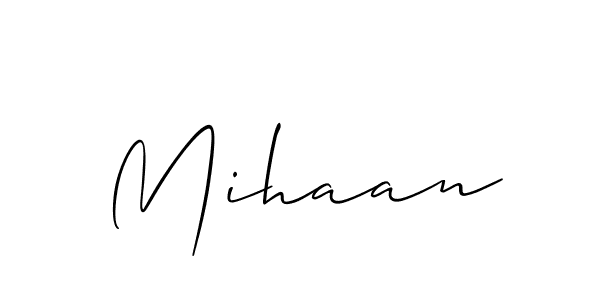 Best and Professional Signature Style for Mihaan. Allison_Script Best Signature Style Collection. Mihaan signature style 2 images and pictures png