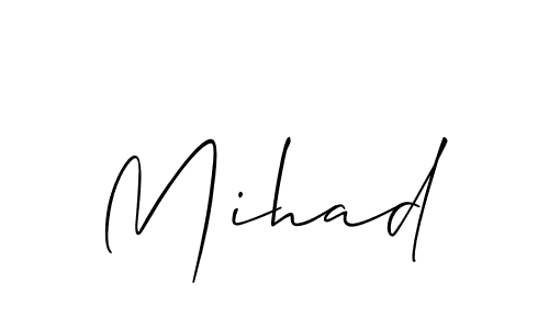 Also we have Mihad name is the best signature style. Create professional handwritten signature collection using Allison_Script autograph style. Mihad signature style 2 images and pictures png