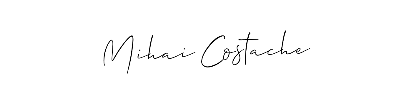 Also You can easily find your signature by using the search form. We will create Mihai Costache name handwritten signature images for you free of cost using Allison_Script sign style. Mihai Costache signature style 2 images and pictures png