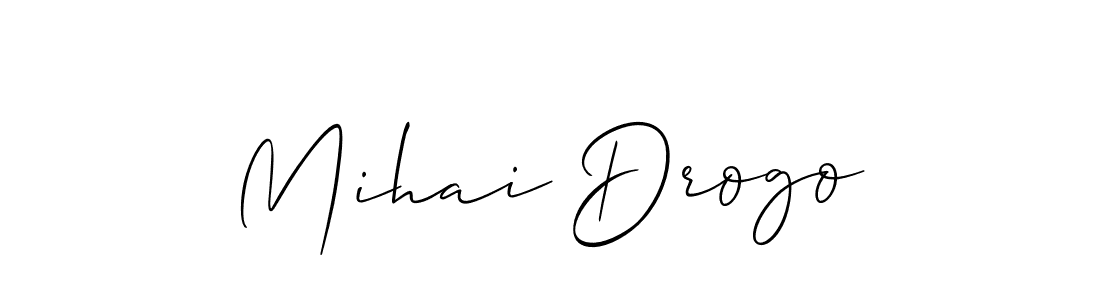 You can use this online signature creator to create a handwritten signature for the name Mihai Drogo. This is the best online autograph maker. Mihai Drogo signature style 2 images and pictures png